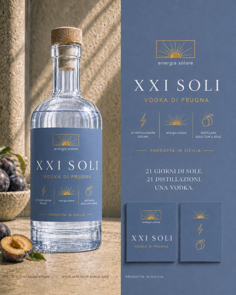 XXI SOLI PRUGNA — Vodka produced from Sicilian plums